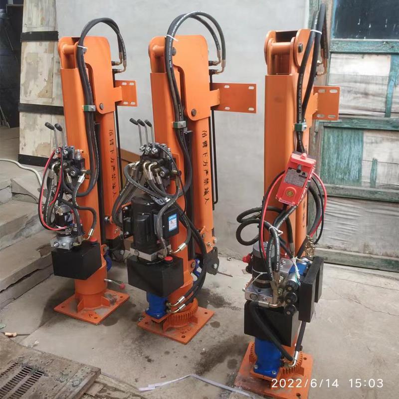 西沙群岛重汽蓝牌随车吊 3.2吨 国六动力强 液压驱动 农用自卸起重机